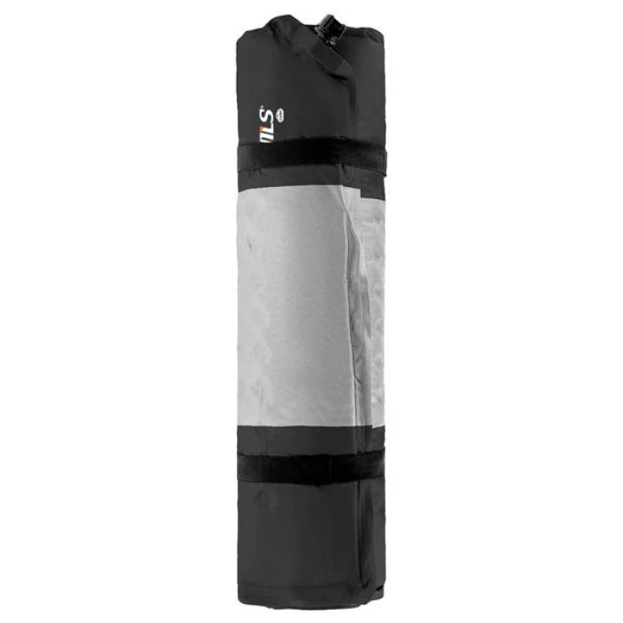 Коврик самонадувающийся NILS CAMP NC4340, 195 х 60 х 5 см - черно-серый