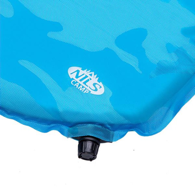 Самонадувний килимок NILS CAMP NC4062 195 х 60 х 5 см, блакитний