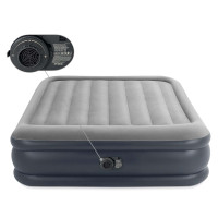 Матрас надувной Intex 64136ND 203x152x42 см, сине-серый