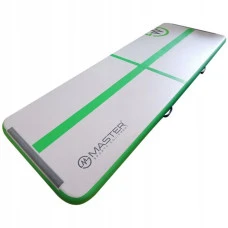 Мат гімнастичний надувний MASTER, 300 x 10 x 10 см, сіро-зелений