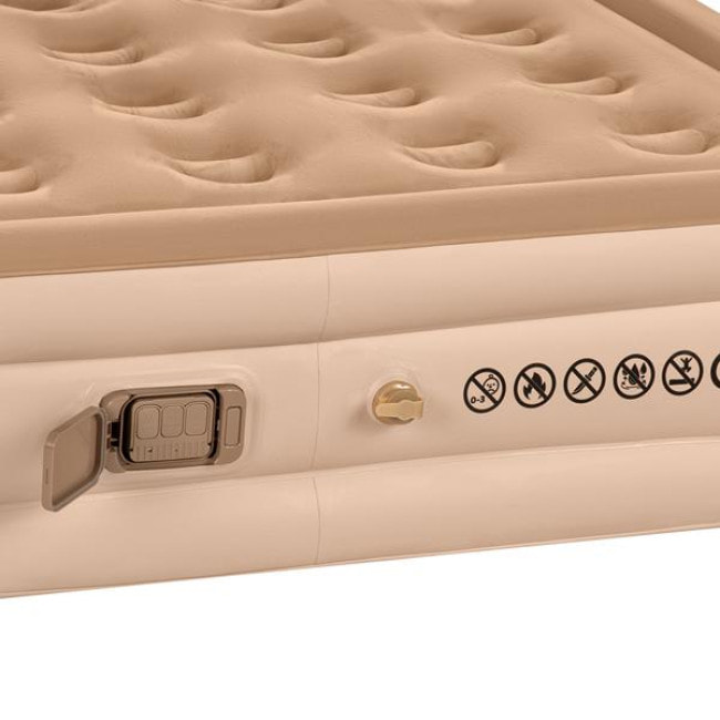 Матрац надувний двомісний NILS CAMP NC2808 з електронасосом 200 х 145 х 35, бежевий