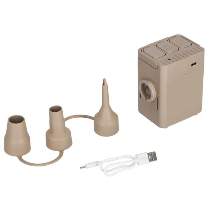 Матрац надувний двомісний NILS CAMP NC2808 з електронасосом 200 х 145 х 35, бежевий