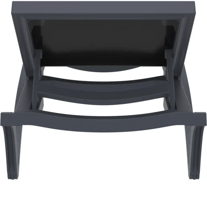 Шезлонг Siesta Pacific, серо-черный