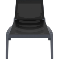 Шезлонг Siesta Pacific, серо-черный