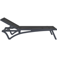 Шезлонг Siesta Pacific, серо-черный