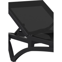 Шезлонг Siesta Pacific, серо-черный