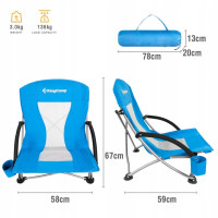 Раскладное кресло для кемпинга KING CAMP Blue – низкое