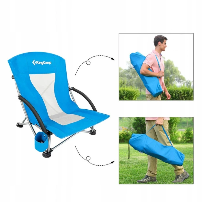 Раскладное кресло для кемпинга KING CAMP Blue – низкое