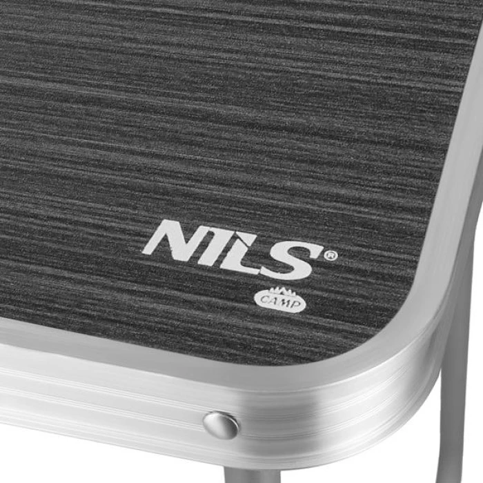 Кемпинговый стол NILS CAMP NC3401 80 x 60 x 70 см, темно-серый