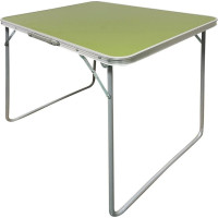 Стіл кемпінговий розкладний Enero і 2 стільці 80 x 60 x 70 см - зелений