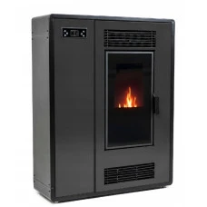 Пелетна піч-камін ARIA BLACK 12 кВт