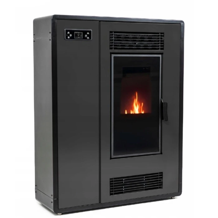Пелетна піч-камін ARIA BLACK 12 кВт