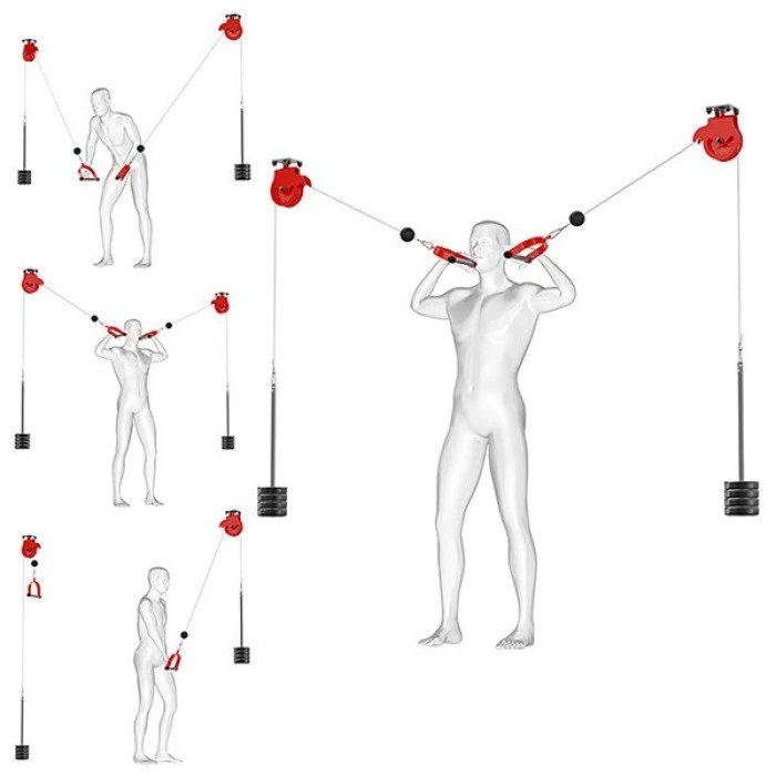 Тренажер кроссовер с монтажом на потолок K-Sport ATLAS KSSL055