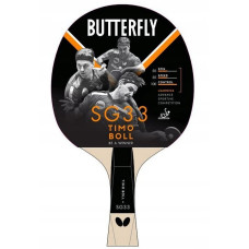 Ракетка для настольного тенниса BUTTERFLY Timo Boll SG33, черно-красная.