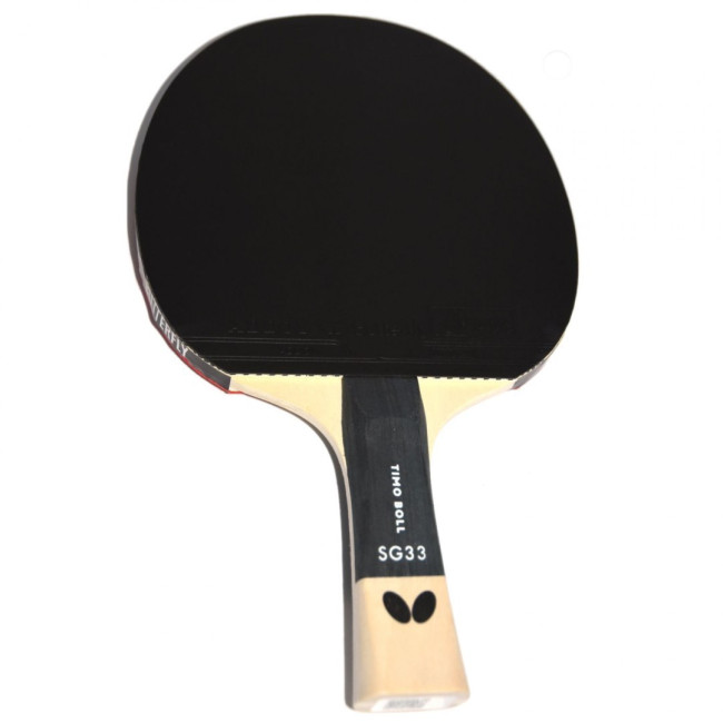 Ракетка для настольного тенниса BUTTERFLY Timo Boll SG33, черно-красная.