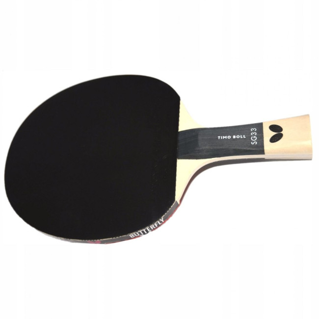 Ракетка для настольного тенниса BUTTERFLY Timo Boll SG33, черно-красная.
