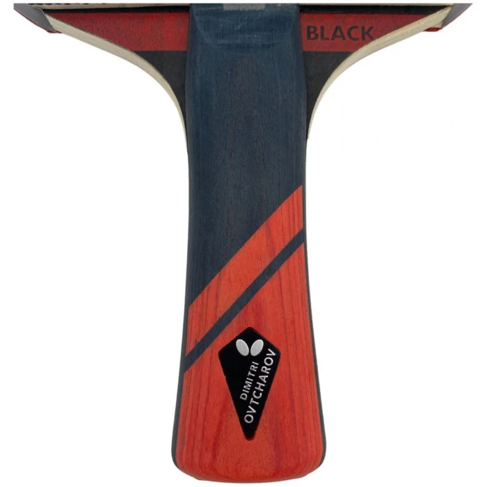 Ракетка для настольного тенниса BUTTERFLY DIMITRIJ OVTCHAROV BLACK, черно-красная