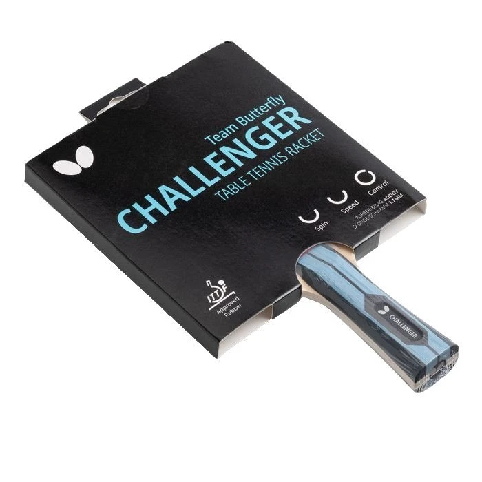 Ракетка для настольного тенниса BUTTERFLY Challenger Team, черно-красная.