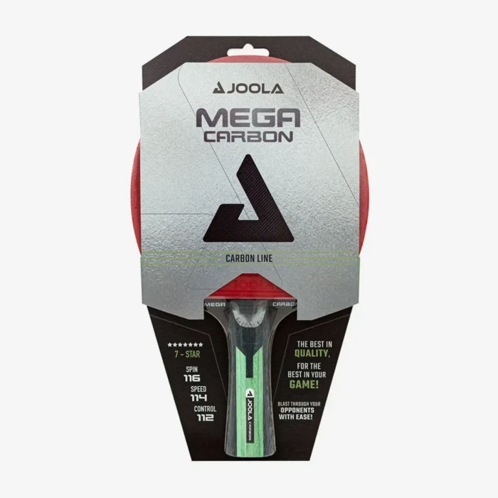 Ракетка для настольного тенниса Joola Mega Carbon, черно-красная.