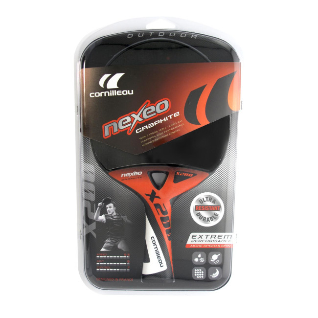 Ракетка для настольного тенниса Cornilleau NEXEO X200 OUTDOOR, черная
