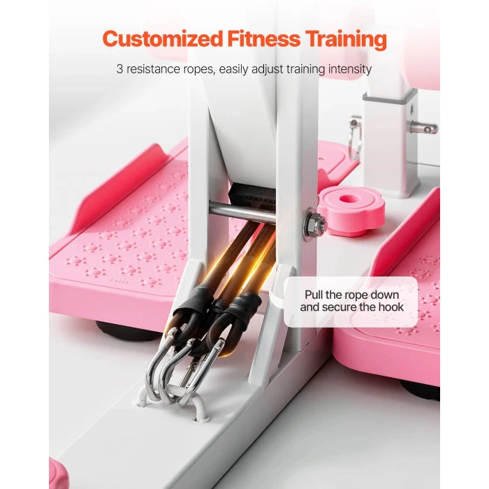 Тренажер для приседания VEVOR, розовый