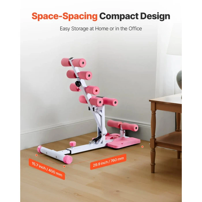 Тренажер для приседания VEVOR, розовый
