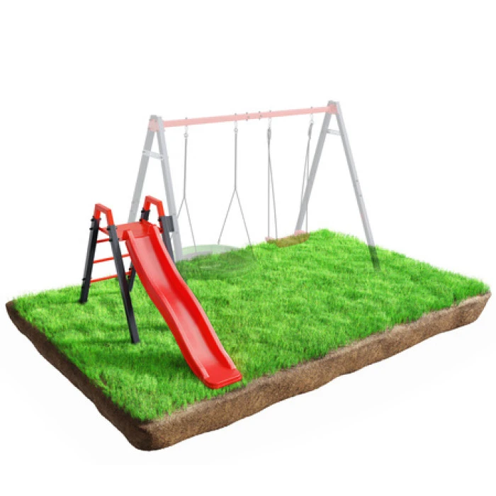 Детская горка K-Sport KSOZ013S модульная – красно-черная