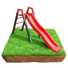 Дитяча гірка K-Sport KSOZ013S модульна - червоно-чорна