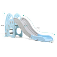 Дитяча гірка inSPORTline Caracoli, 175 х 40 х 85 см - синьо-сіра