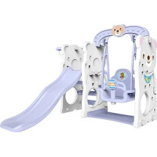 Дитяча гірка 3в1 Ramiz, 131 x 160 x 126 см - фіолетово-біла