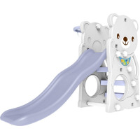 Дитяча гірка 3в1 Ramiz, 131 x 160 x 126 см - фіолетово-біла