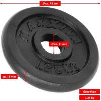 Набір дисків Maxxiva 4 х 1,25 кг