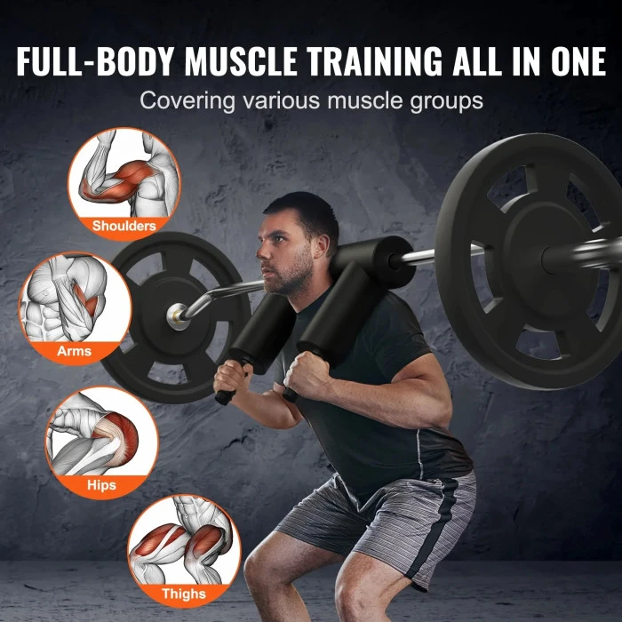 Гриф для штанги VEVOR 221 см, 675 кг