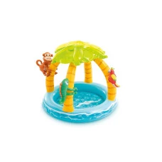 Бассейн надувной детский Тропический остров Intex 58417 102x86 см