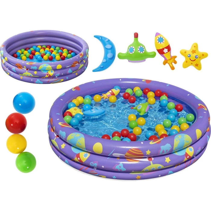 Басейн надувний дитячий Intergalactic Bestway 524466 102х25 см