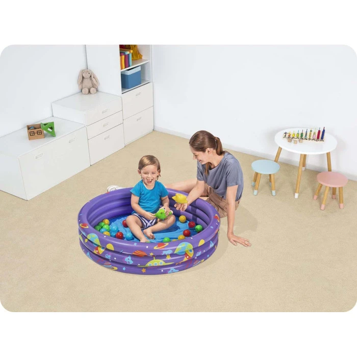 Басейн надувний дитячий Intergalactic Bestway 524466 102х25 см
