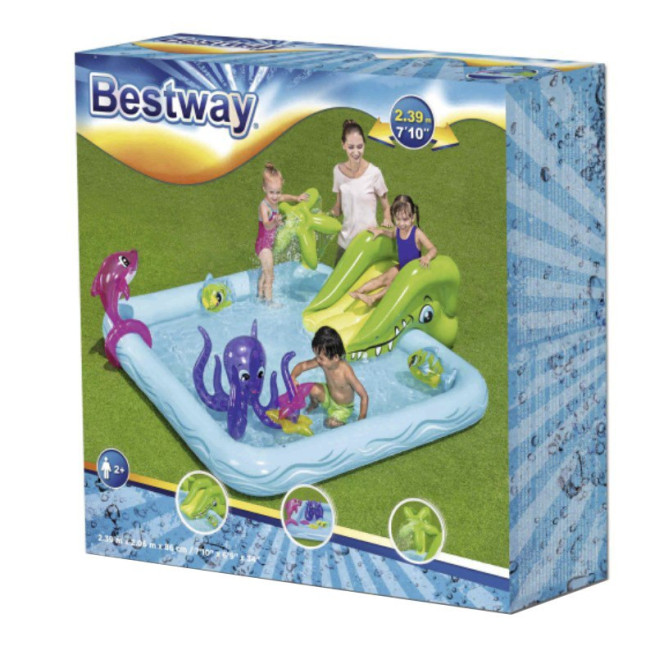 Надувний ігровий майданчик Fantastic Aquarium Bestway 53052 239х206х86 см