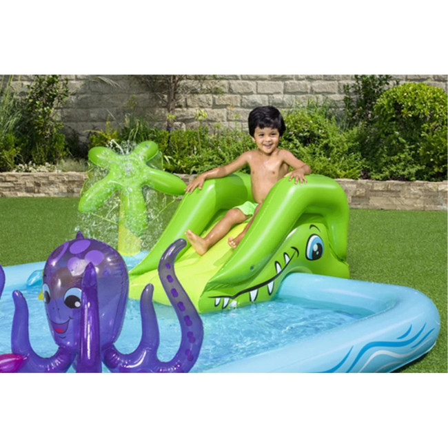 Надувний ігровий майданчик Fantastic Aquarium Bestway 53052 239х206х86 см