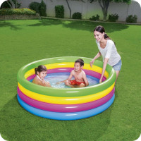 Басейн надувний дитячий Веселка Bestway 51117 157x46 см