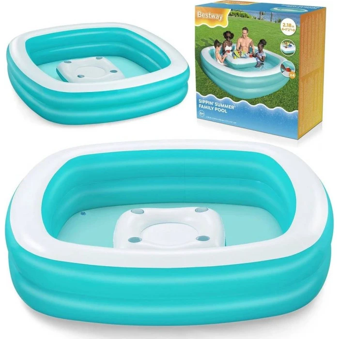 Басейн надувний дитячий Bestway 54446 218x218x48 см