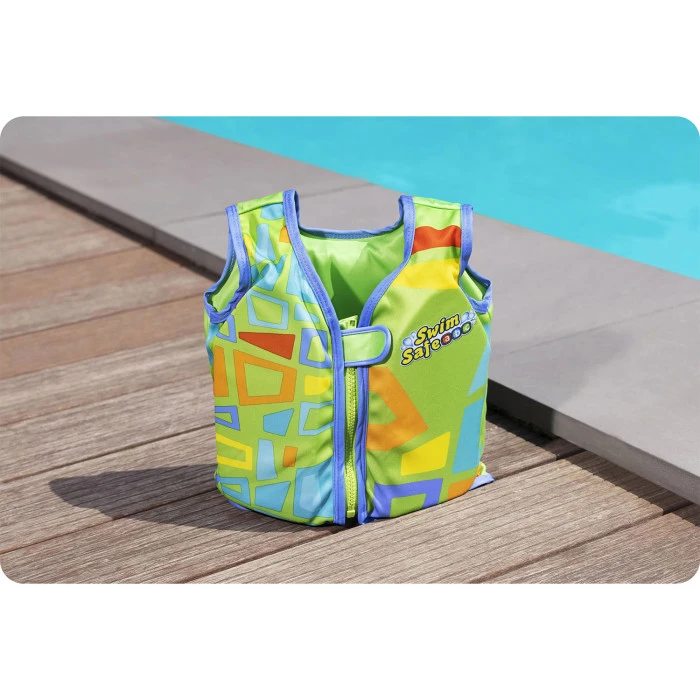 Жилет для плавания Bestway 32176-01 S/M, зеленый