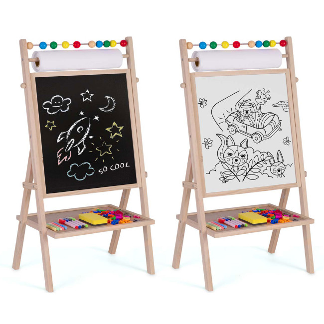 Крейдяна дошка магнітна поворотна Ricokids