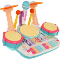 Детский музыкальный комплект Барабаны + Синтезатор ZMU.CY-7059B