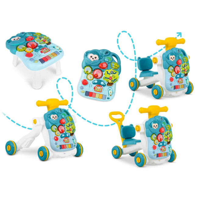 Каталка 4-в-1 интерактивная Ricokids зеленая
