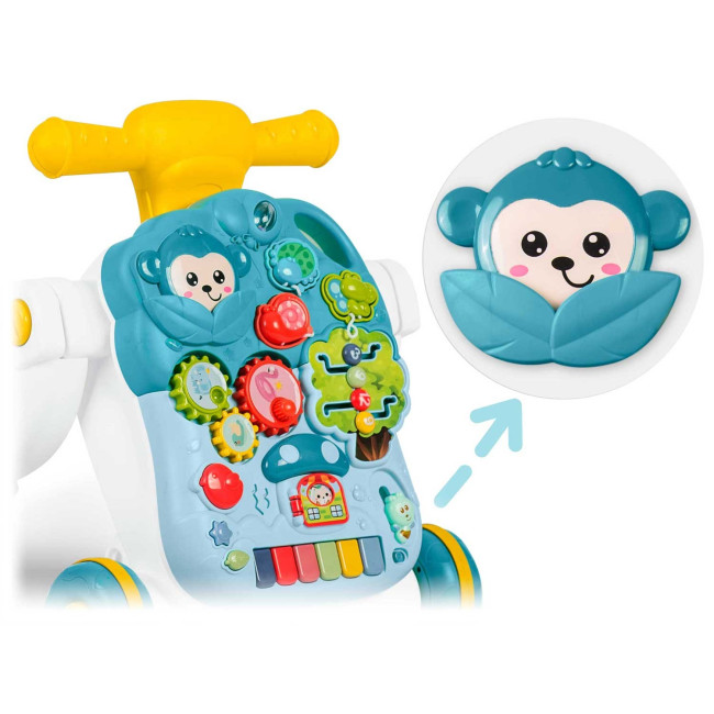 Каталка 4-в-1 интерактивная Ricokids зеленая