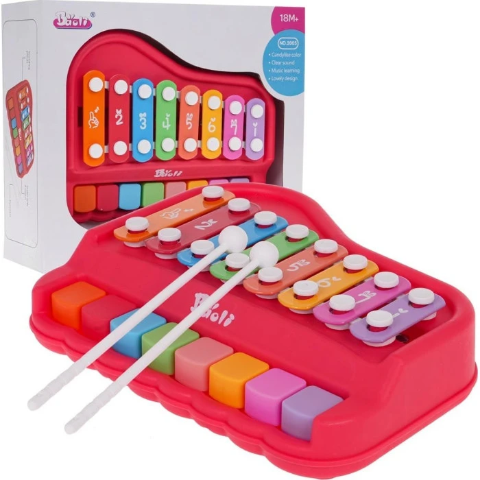 Детские пианино и цимбалы 2в1 красные ZDN.2005.CR
