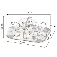 Развивающий коврик 100 х 100 см. Воздушные шары Nukido