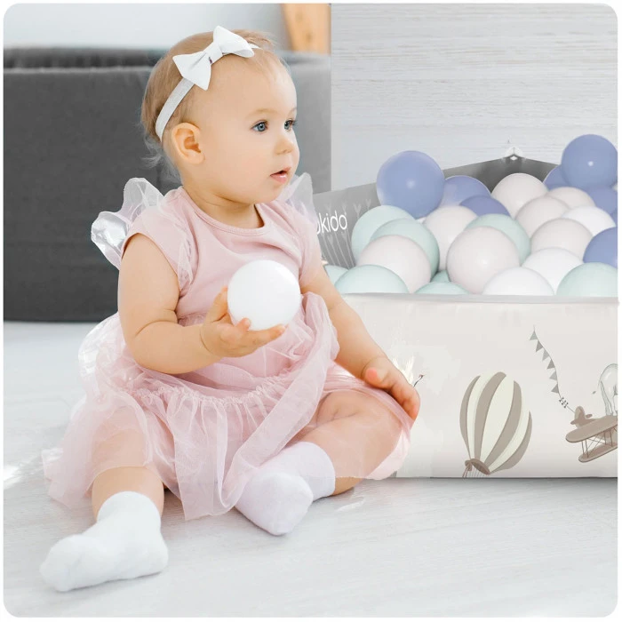 Развивающий коврик 100 х 100 см. Воздушные шары Nukido