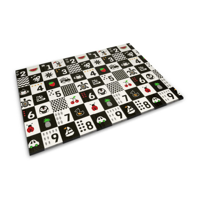 Килимок розкладний дитячий 200 x 150 x 1 см Nukido NK-341 Потяг-Цифри