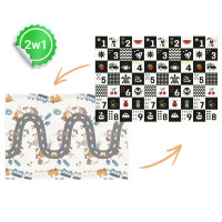 Коврик раскладной детский 200 x 150 x 1 см Nukido NK-341 Поезд-Цифры